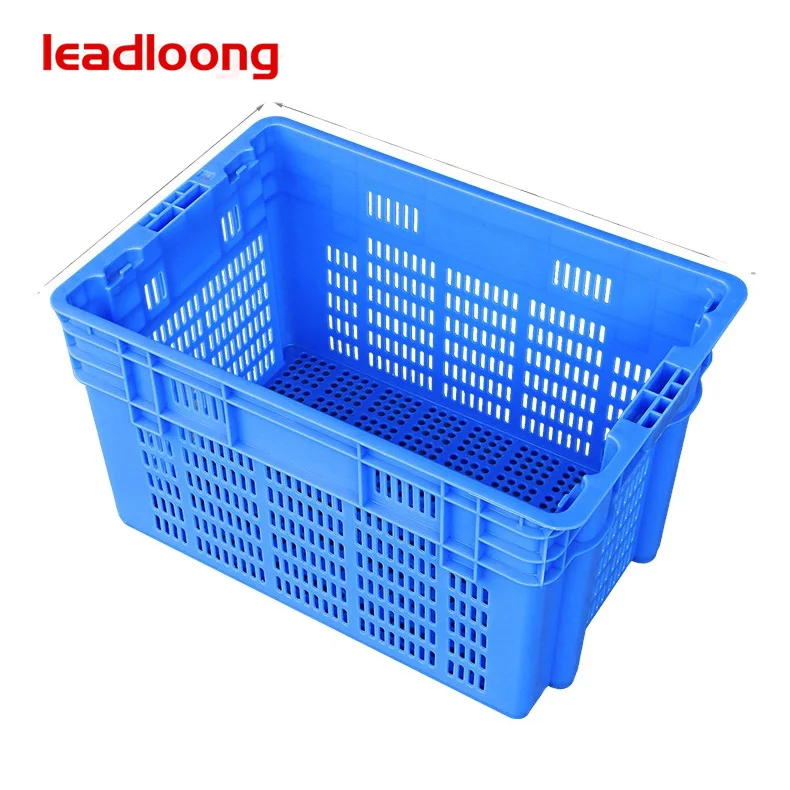 New design can be nestable and stackable misplaced plastic basket crates for food and vegetables