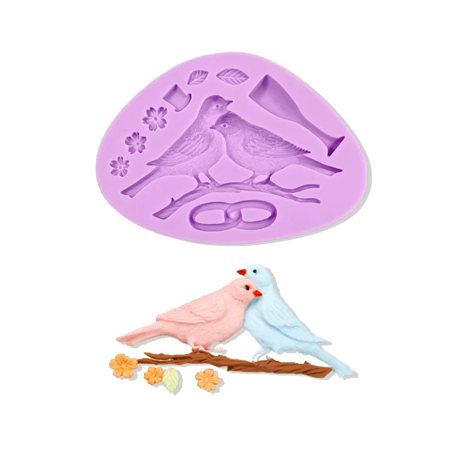 Animal Series Mandarin Duck Wholesale chocolate mold Food grade homemade mold silicone 3D candy custom chocolate mold