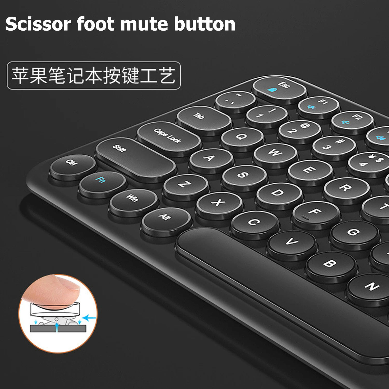 Kozh Custom Pink Color Office 2.4G Plug And Play Silent Keyboard and Mouse Wireless Combo For Computer