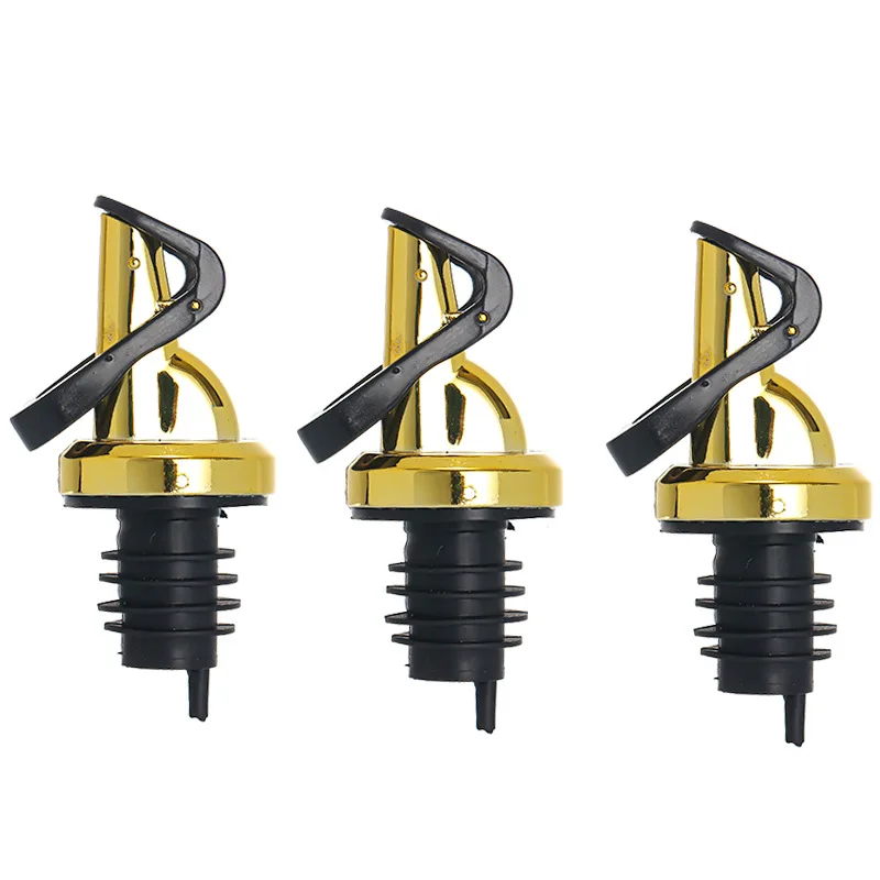 Good Quality Dispenser Bottle Liquor Wine Pourers Flip Top Stopper Leak Proof Olive Oil Spout And Free Flow Liquor Pourer