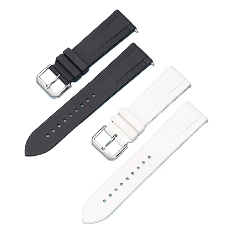 New Product Custom Fkm Rubber strap Multi Color 20MM 22MM quick release replacement strap for luxury watch brands IWC