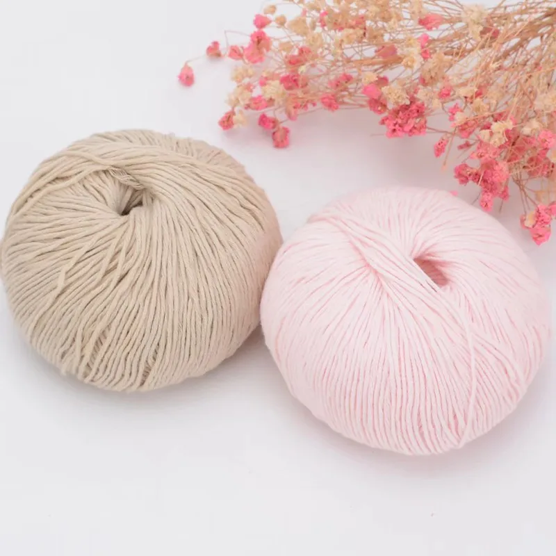 
2021 China hot sale 100% cotton baby knitting yarn for hand knitting and crochet 