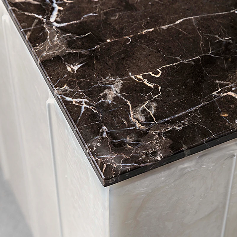 Customize Design Marble Top Tv Table Natural Stand Cabinets With Stainless Steel