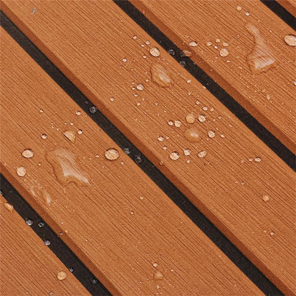 XYF dark brown color faux teak sheet boat marine yacht floor eva foam decking sheet