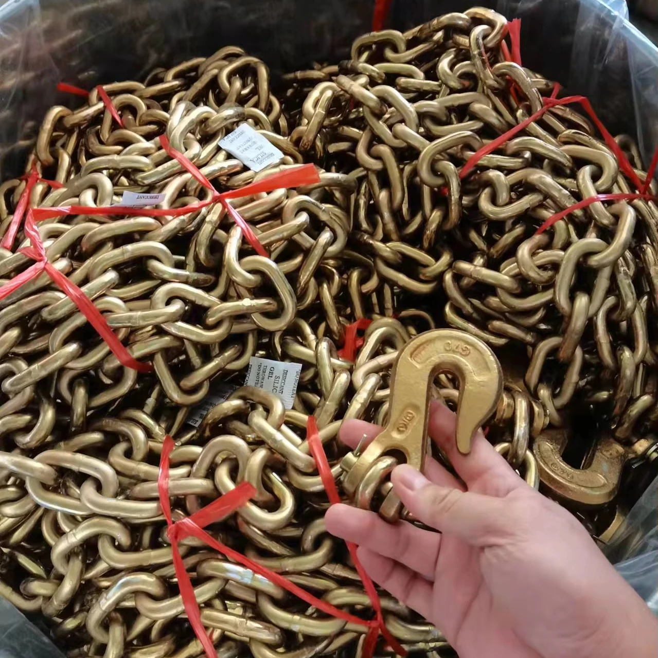 US Type G70 Transport Tow Chain with hardware attachments