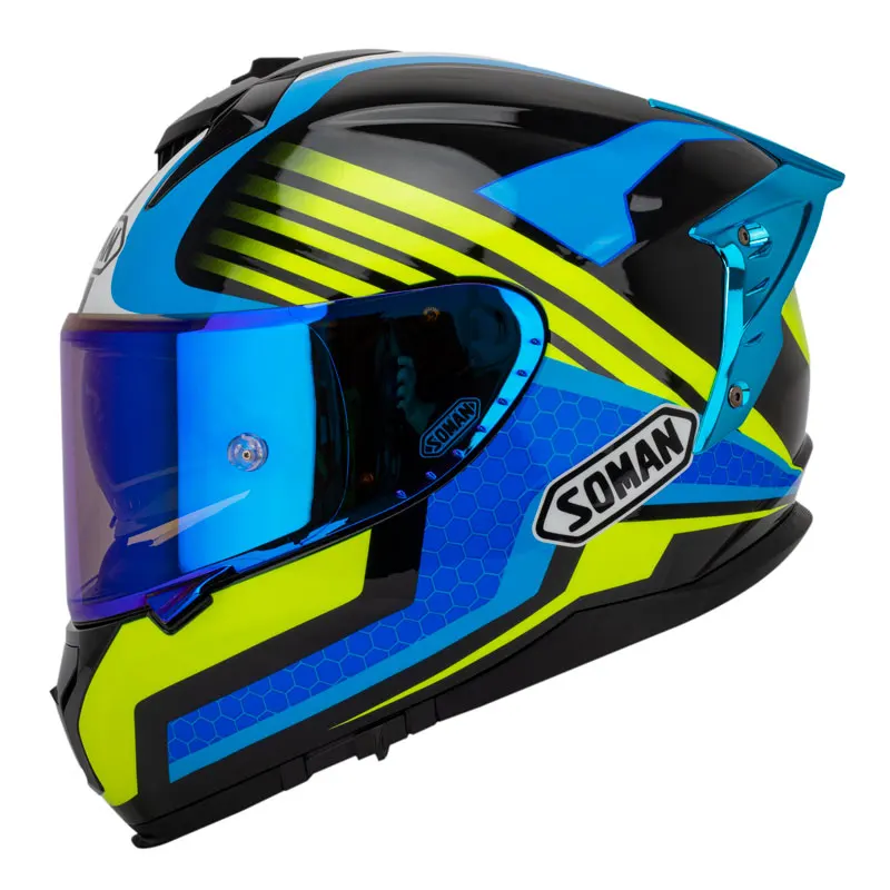VIP Soman SM961-S Full Face Motorcycle Helmet For Bird Steel Ebike Motorcycle Helmets manufactures