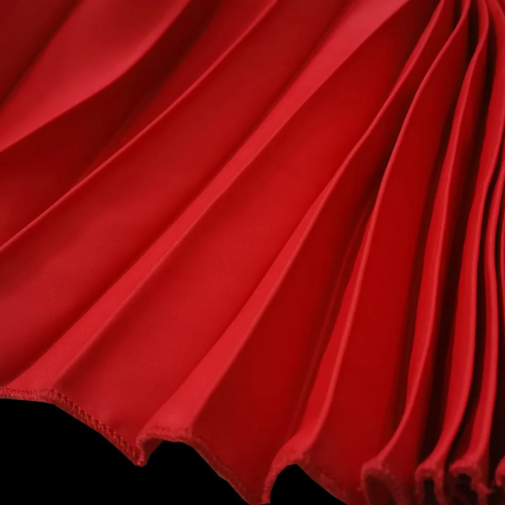 Plus Size Women Loose Casual Dresses Bat Sleeve Fashion Elegant Pleated Dresses Spring Dress 2022