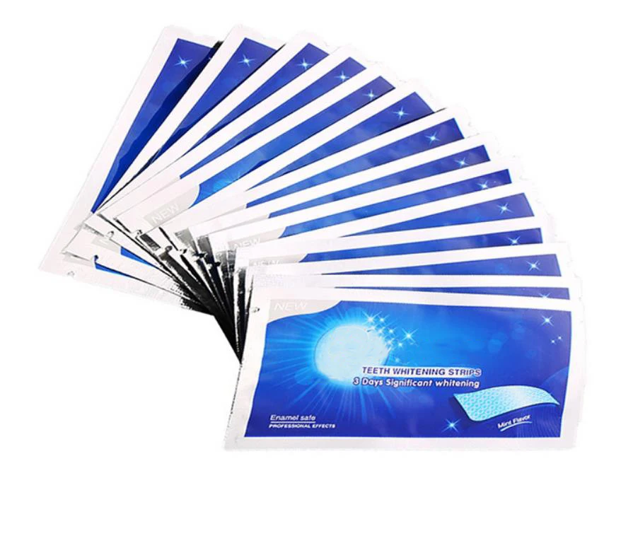 14Pcs/7Pair Oral Hygiene Care Advanced White Gel Private Label Home Dental Teeth Whitening Strips