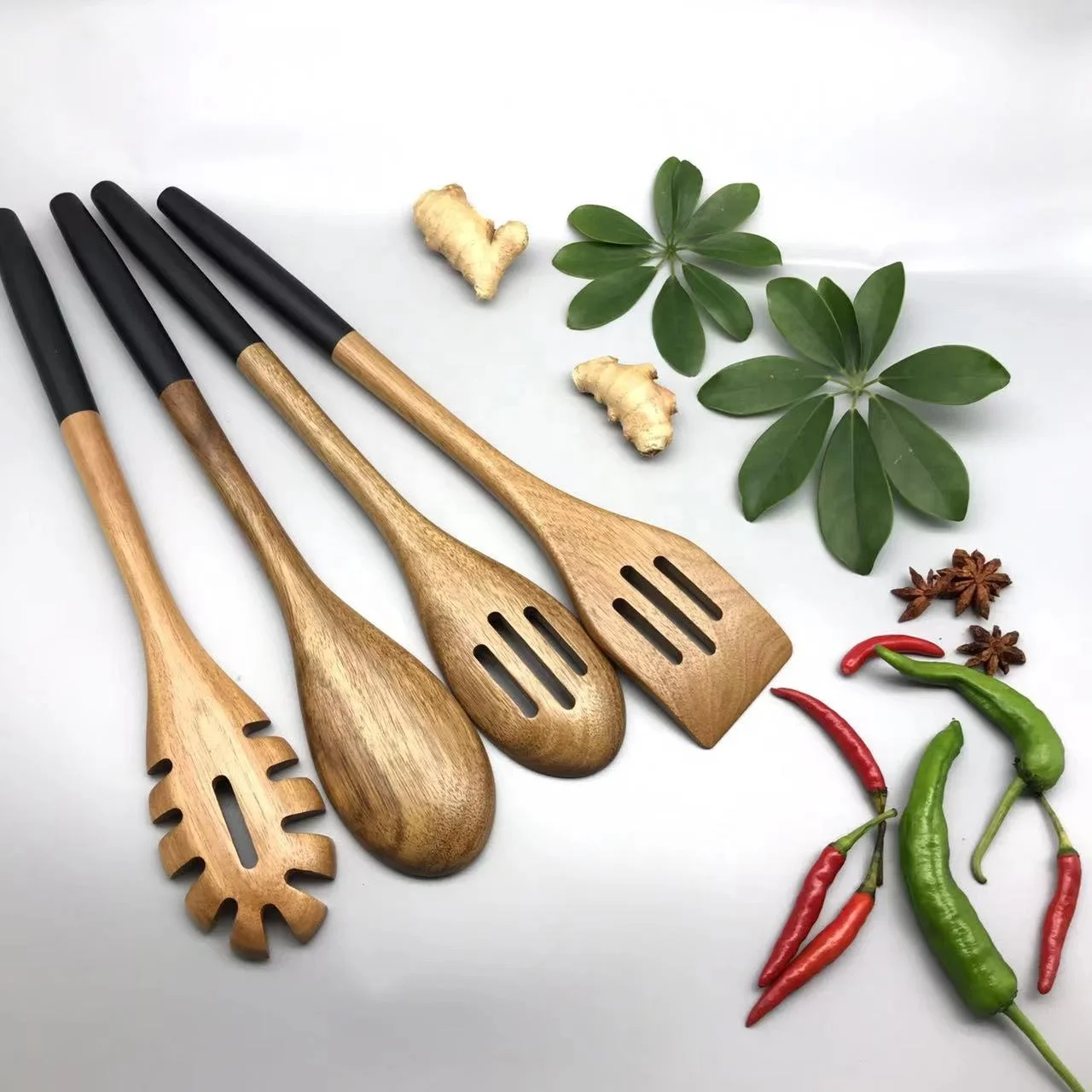 wooden cooking  spatula , folks