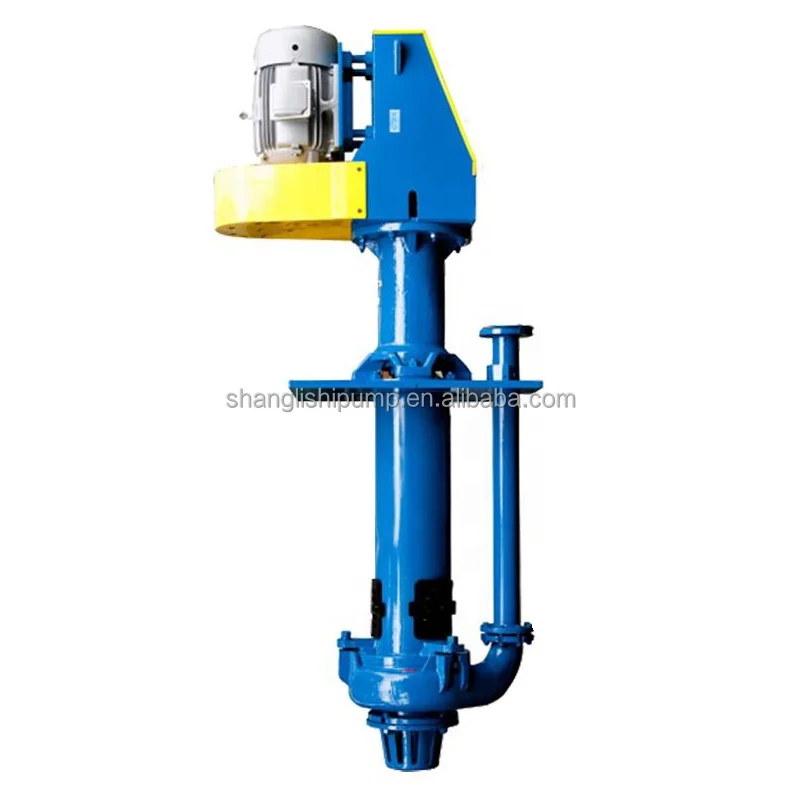 shanglishi ISO certified high strength semi immersion mineral dredging vertical slurry pump