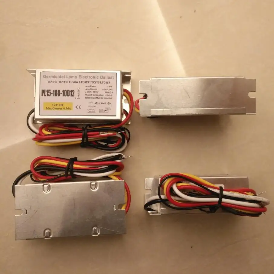 150mA-180mA ультрафиолетового электронный балласт 4 Вт 6 8 10 5 7 9 11 uvc 0 15-0.18A DC12V