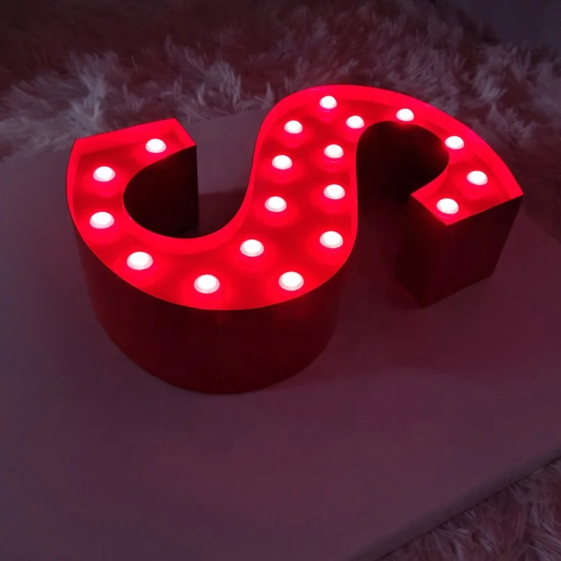 Kexian Customized Small Size Marquee Letters Small Led Marquee Numbers Marquee Letters with Lights for Table Top