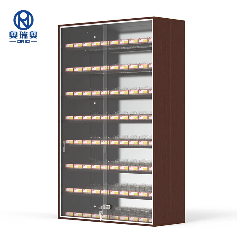 Full Aluminium Material tobacco shelf cigarette dispenser cabinet display racks auto feed