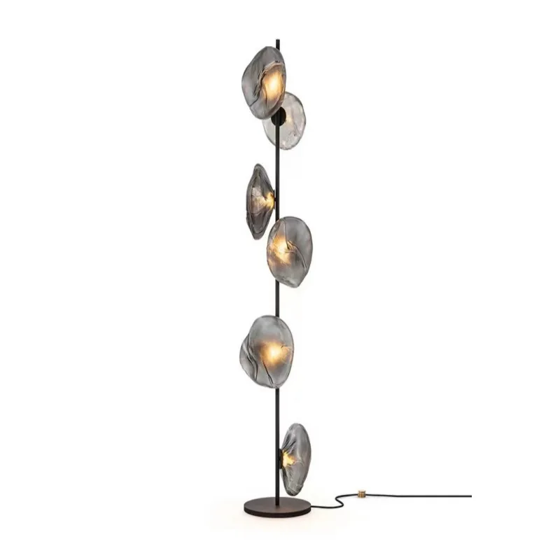 Floor Lamps Nordic Bubble glass shade Designer Glass Stand For Bedroom Study Living Room Decoration Indoor E27 Lighting