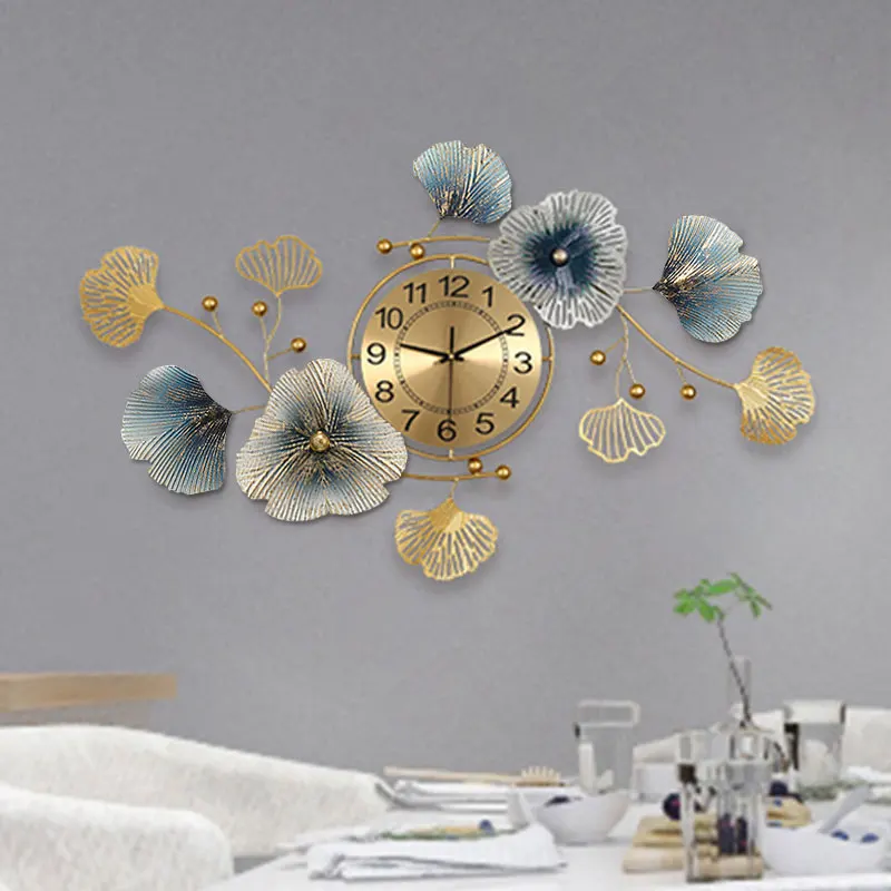 New Arrivals Large Modern Silent Metal Nordic Iron Wall Clock Manufacturers For Home Decorative