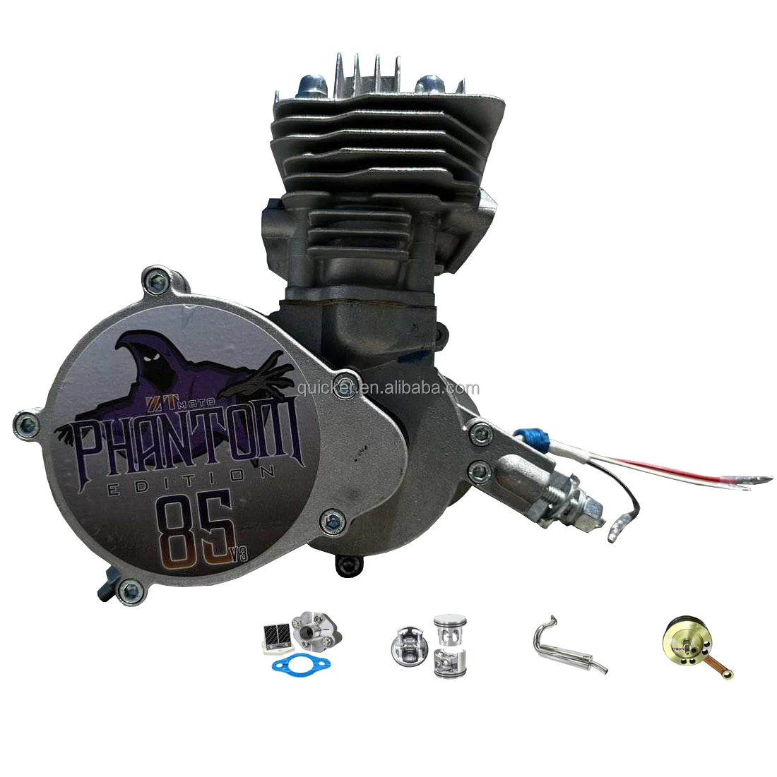 PHANTOM motor ZT85 V3 52mm mini dirt bike engine 2 stroke bike motor 80cc 100cc