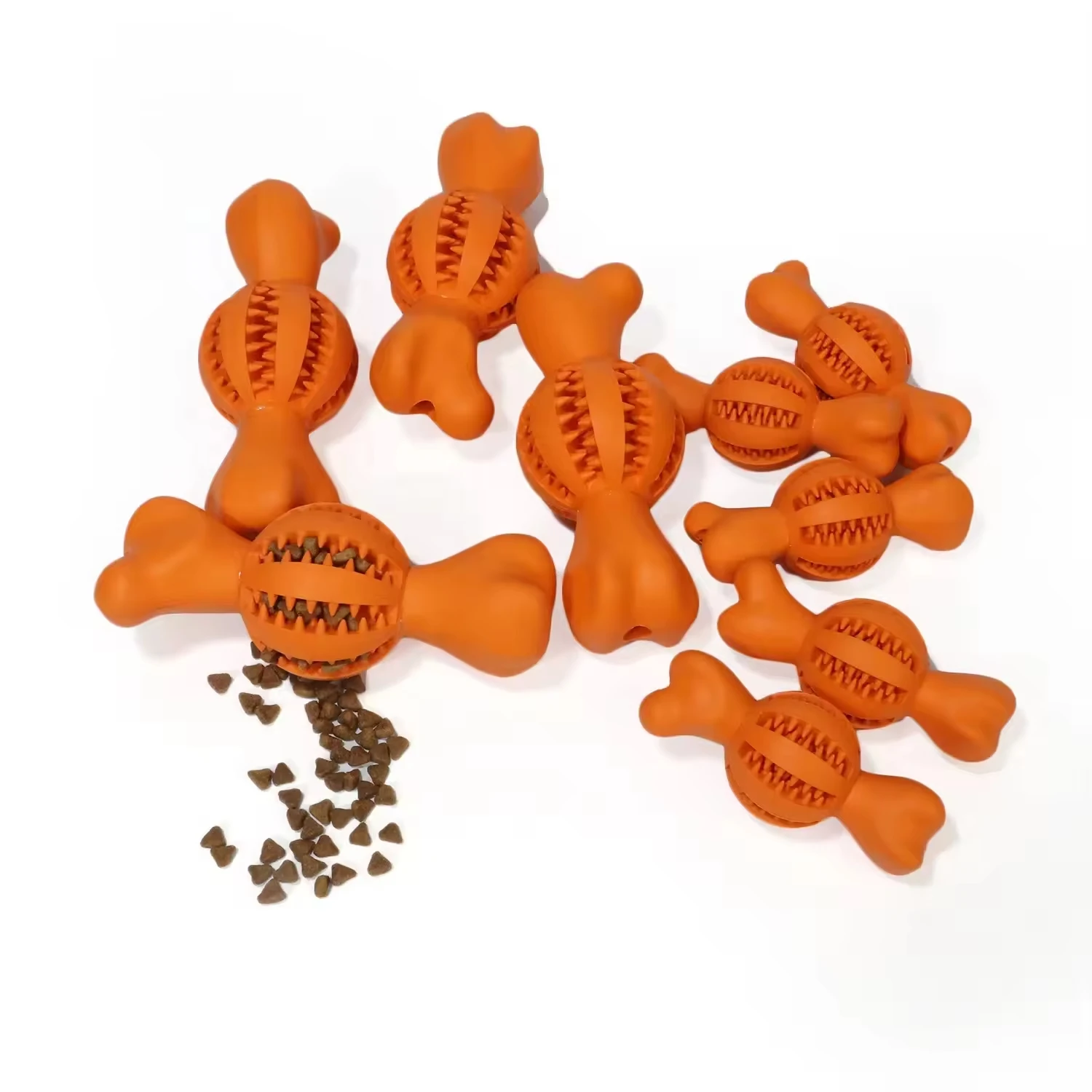 MEOW LOVE Rubber bite dog toy mint watermelon tooth cleanser tooth ball tooth bone pet toy