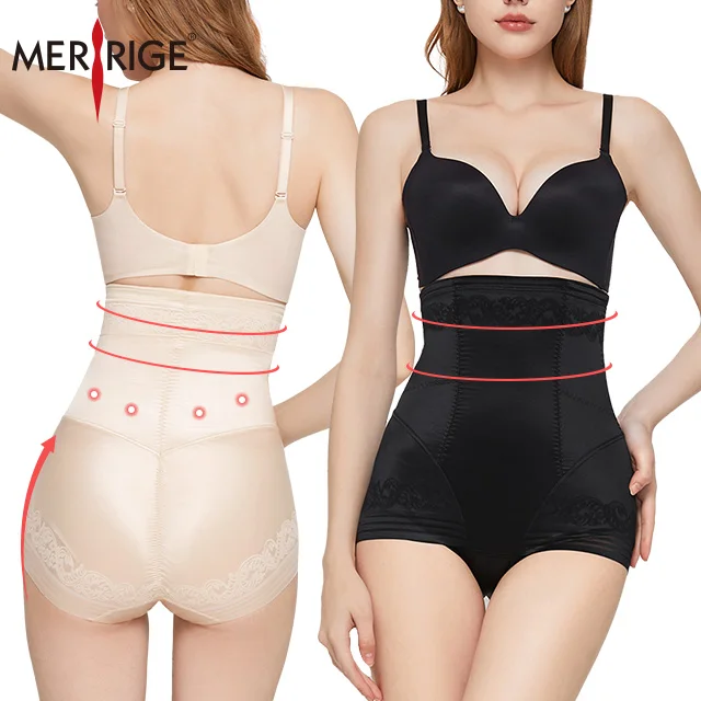 Merrige ladies underwear fajas butt lift hip shapewear corset colombianas women shapewear bodysuit tummy control