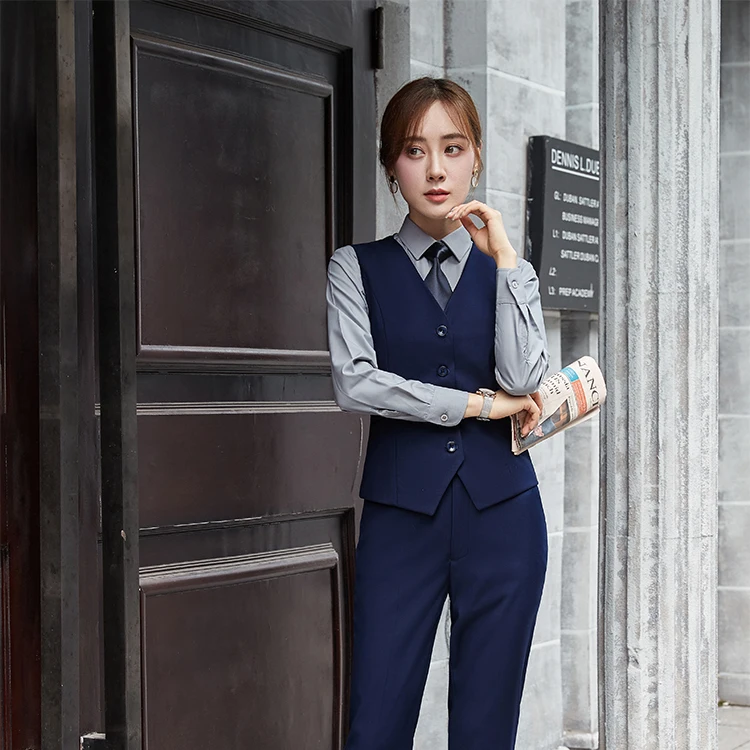 Latest Design Coat Pant Men Business Suit Cotton Business Gentleman Flat Lapel Blazer Coat Pant Women Suit