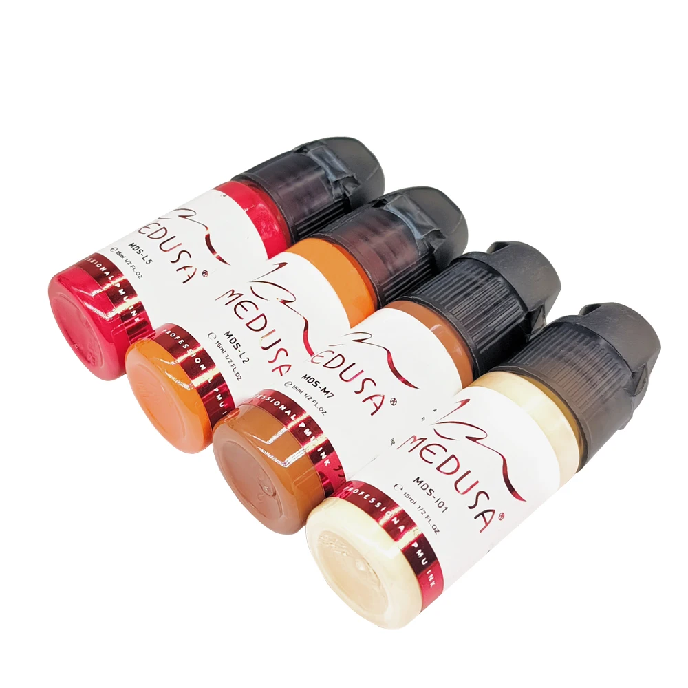 MEDUSA Professional  Permanent Makeup Pigments  Ink Tattoo Colors Skin from USA Permanent Makeup Pigments