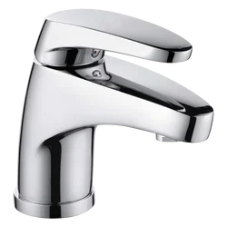 Jiangmen Factory cheap stock high quality bathroom hot and cold water mixer basin utility vessel sink brass faucet for bathroom