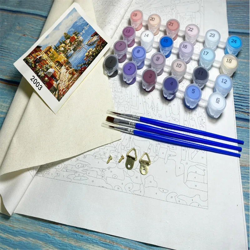 40x50cm Rolled Canvas Oil Paint by numbers DIY Painting By Numbers Craft Kits for Kids & Adults