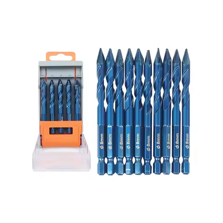 Professional Cross Hex Tile Glass Ceramic Marble Hole Triangular Twist Triangle Porcelain Spear Point Drill Bits