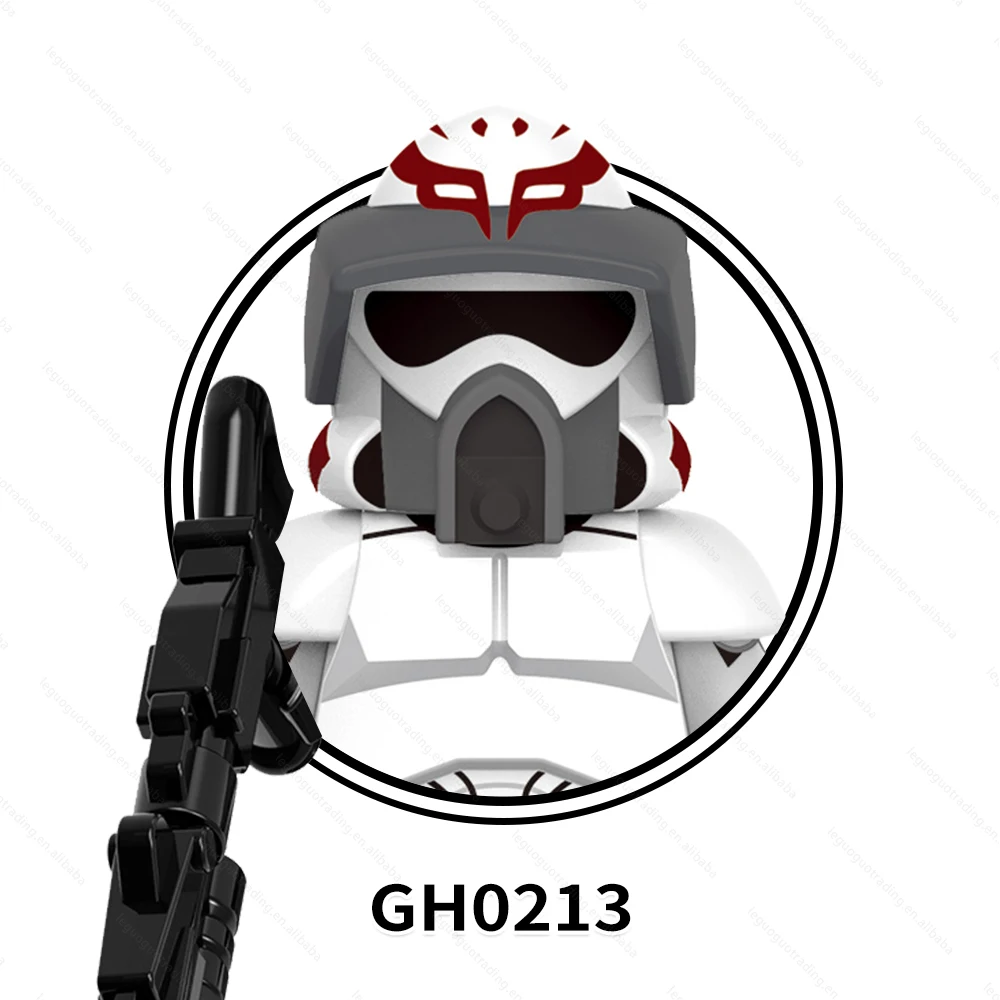 G0127 Movie Space Wars 501st Kamino CGI Geonosis ARF Clone Trooper Boomer Commander Trauma Plastic Building Block Kids Mini Toys