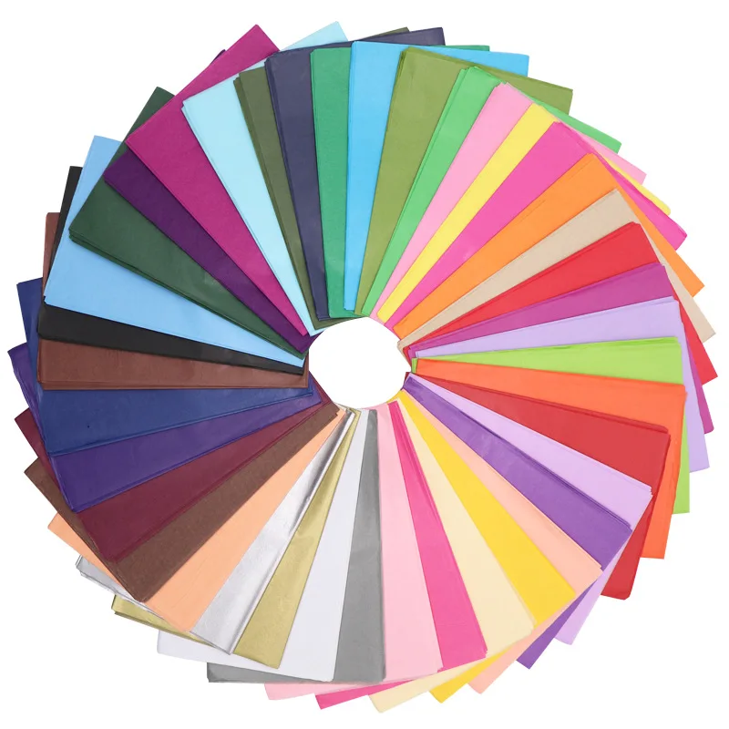 Custom Logo Colorful Fancy Gift Wrapping Tissue Paper For Hand Bags Tea Bag