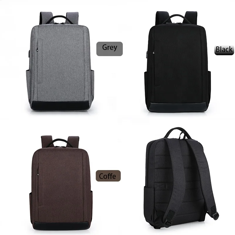 Nylon Luxury Boys Business Mens Leather Laptop Backpacks Travel with Compartments Book Bag Men Waterproof School Computer Bag