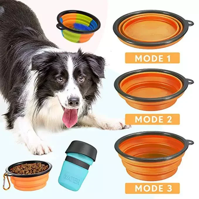 Pet Water Bottle Portable Collapsible Travel Foldable 520ml Dog Drinking Water Dog Water Bottle