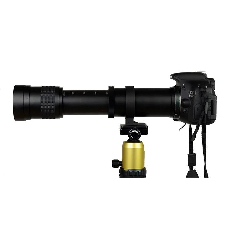 T-маунт Dslr камеры 800-420 мм телефото зум линзы