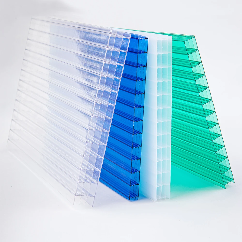 Hot selling skylight roofing plastic hollow polycarbonate panels for greenhouse