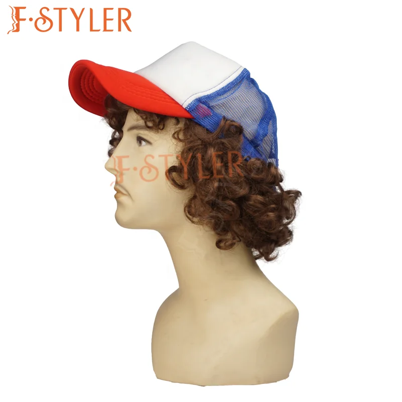 FSTYLER Premium Dustin Henderson синтетический парик для косплея оптовая продажа заводская настройка модный Регулируемый кудрявый костюм