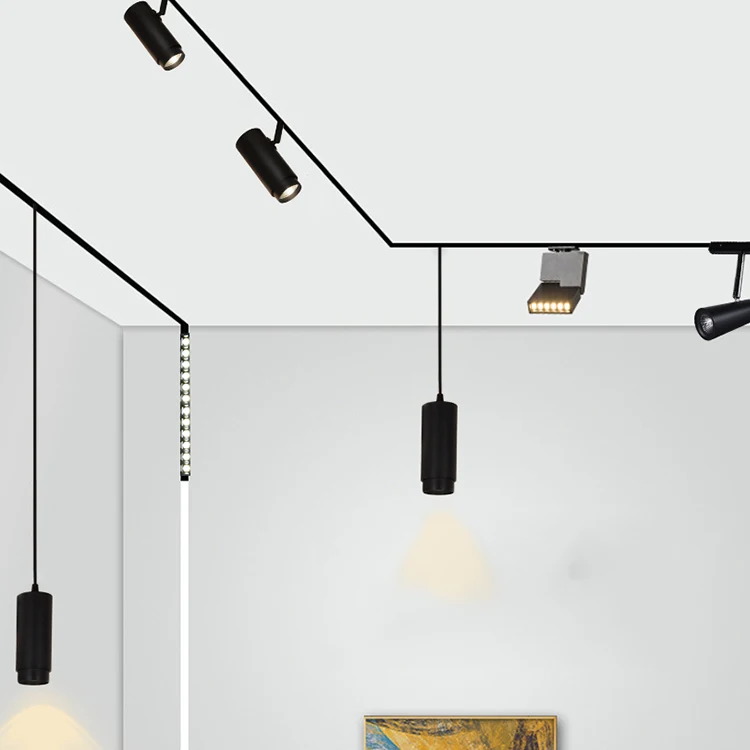 
High Quality Indoor Decorative Aluminum Adjustable Track Linear Light Magnetic Led Tracklight 