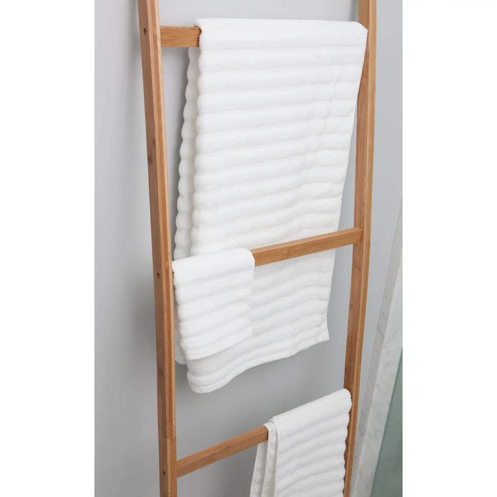 Bamboo Ladder Towels Bathroom Decorate Bamboo Ladder Household Standing Towel Rack