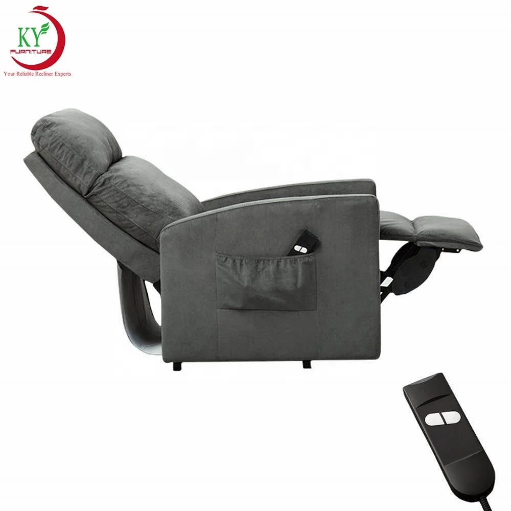 JKY Furniture ZOY Padded Seat Electric Power Lift Chair 3 Positions 2 Bags With Adjustable Headrest Backrest Footrest