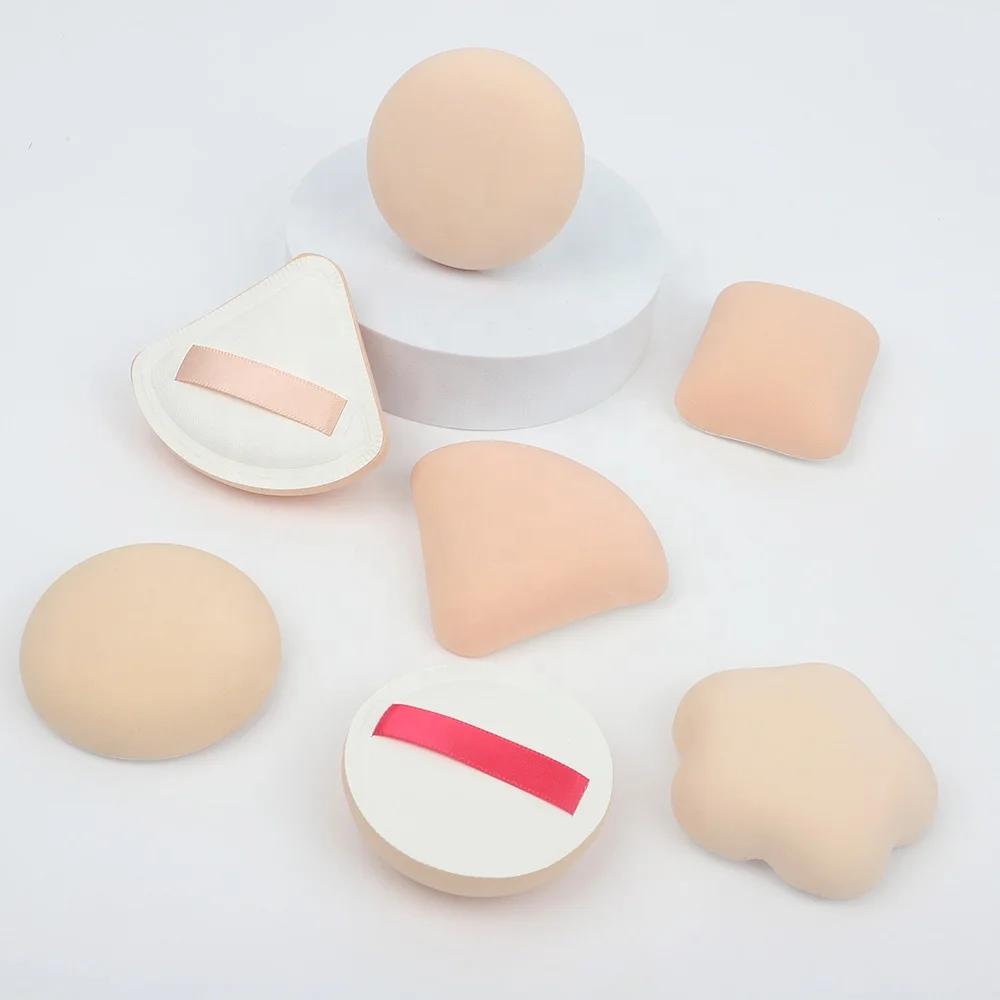Multifunction Memory Foam Single Foundation Round Large Marshmallow Square Triangle Latex Free Soft Blending Makeup Puff Sponge