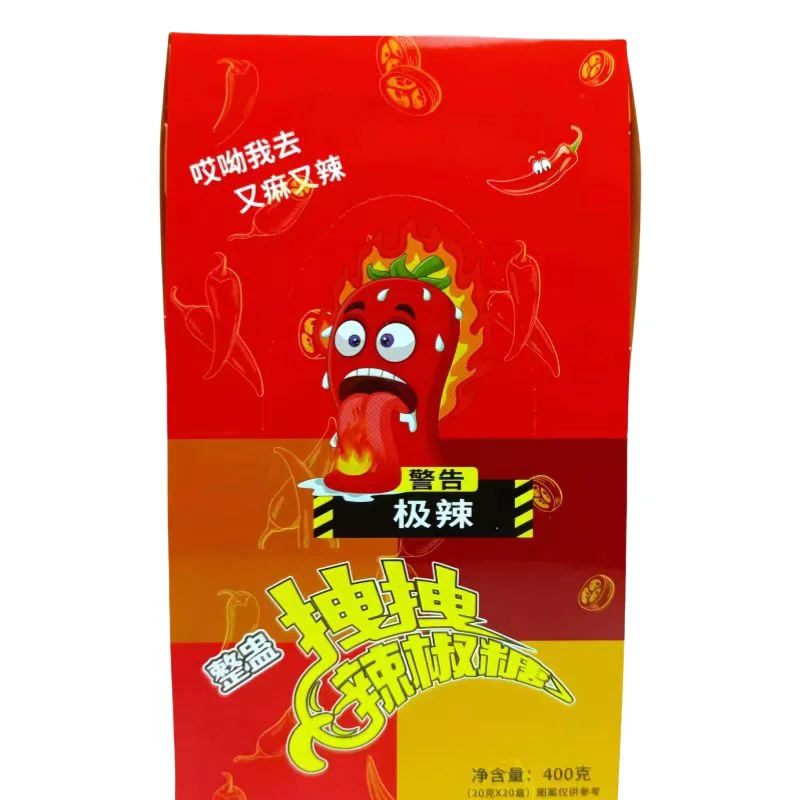 Новый продукт индивидуальная заколка очень острая мягкая конфетная смесь цвет Чили острый вкус желе конфеты