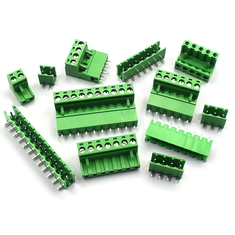 2 контакта до 12 контактов 5 08 мм Шаг Клеммная колодка Разъем подключаемые клеммные колодки для печатной платы