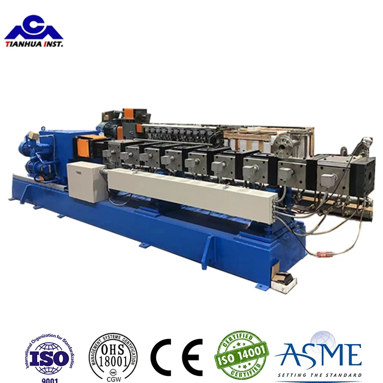 Tianhua SHJ series corotating pvc granules twin screw extruder