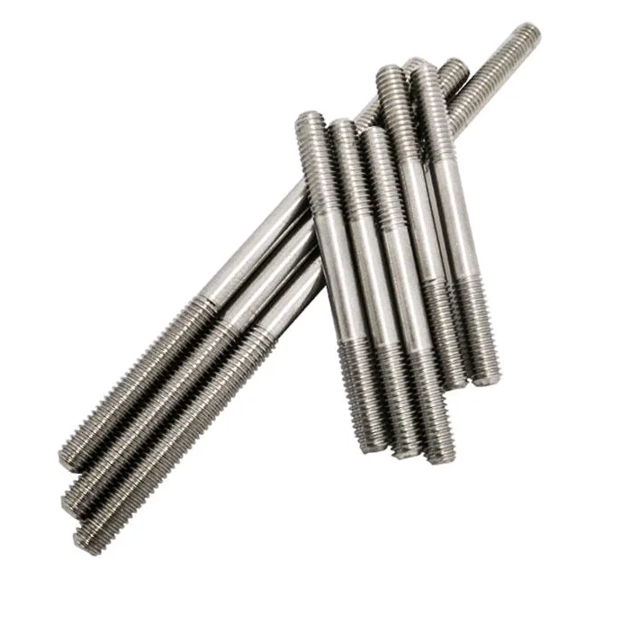 Din975 DIN976 Factory UNS S32750 S32760 S32205 1.4410  2205 2507 duplex stainless steel ASME B18.31.1M stud bolts and nuts