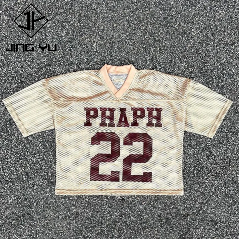 Мужская футболка большого размера с V-образным вырезом