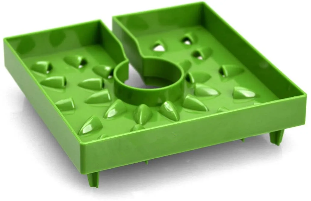 High Quality Hydroponic 4 6 8 Inch Drip Cover Drain Cap for Rockwool Cube