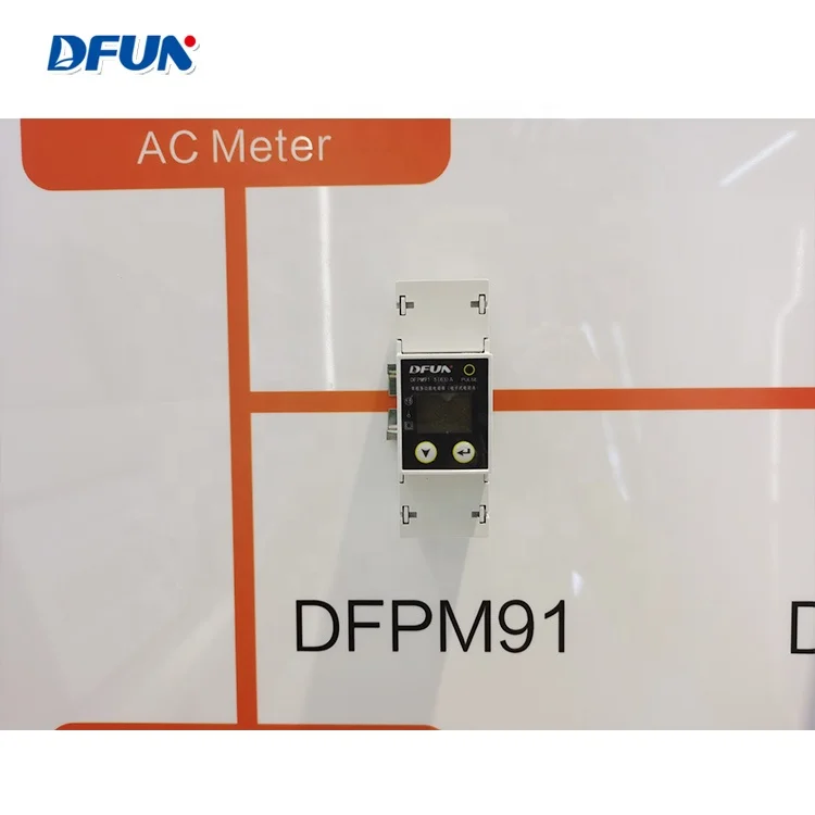  DFUN DFPM91 мини-метр с RS485 однофазный цифровой измеритель энергии для солнечного