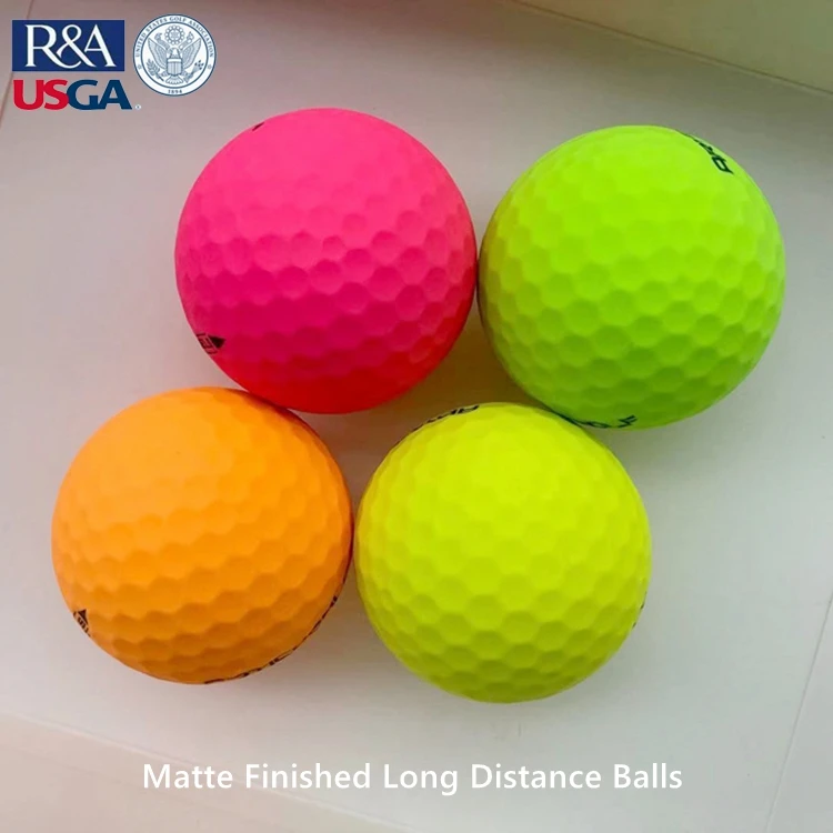 USGA Standard 3 pc Golf Balls distance colorful matte tour ball