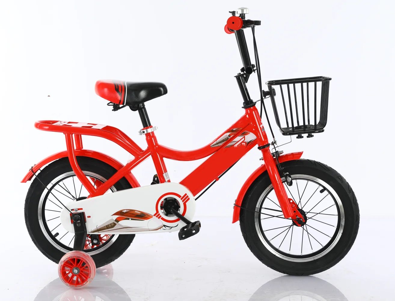 16inch steel frame kids bike with integrated wheel and training wheels wholesale children bicycle for 4-12 years old child