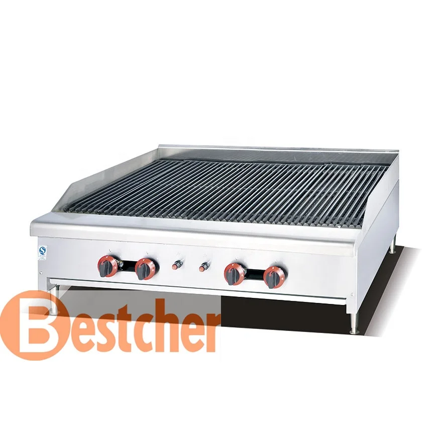 Оборудование для кейтеринга BESTCHER, газовая Лавовая решетка, 4 горелки, чугунная горелка, CE ,ROHS,IEC, SAA
