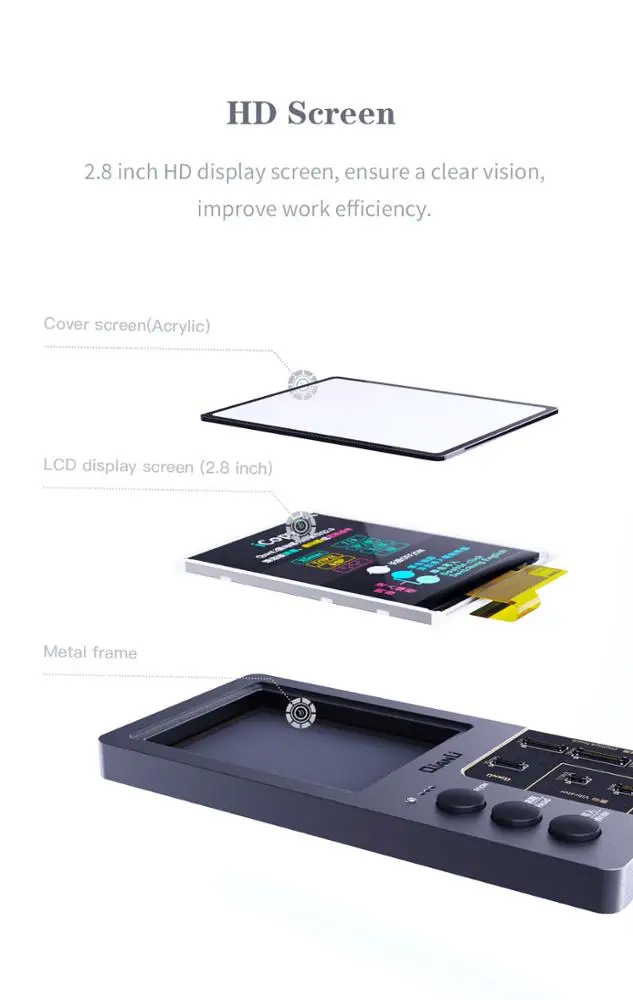 QianLi iCopy Vibrator/light sensor repair instrument Q2.0 LCD datarecovery  for IOS