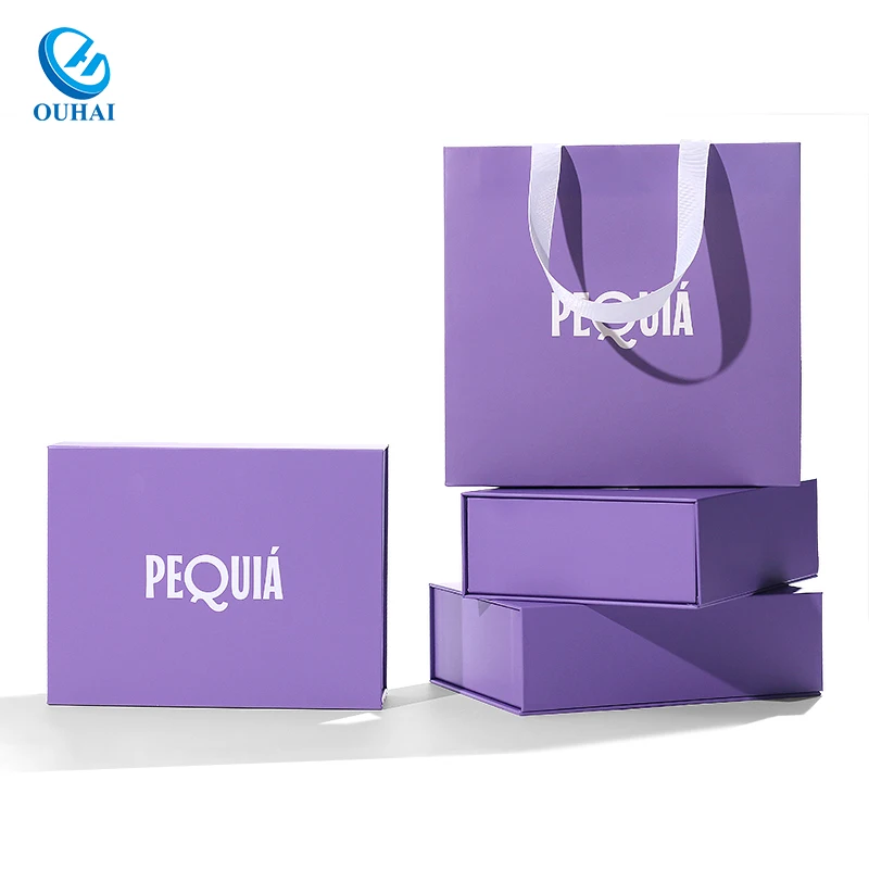 Brand Creation Magnetic Lid Rigid Packaging Gift Box Custom Luxury Recyclable Non-collapsible Craft Paper Box for Packaging